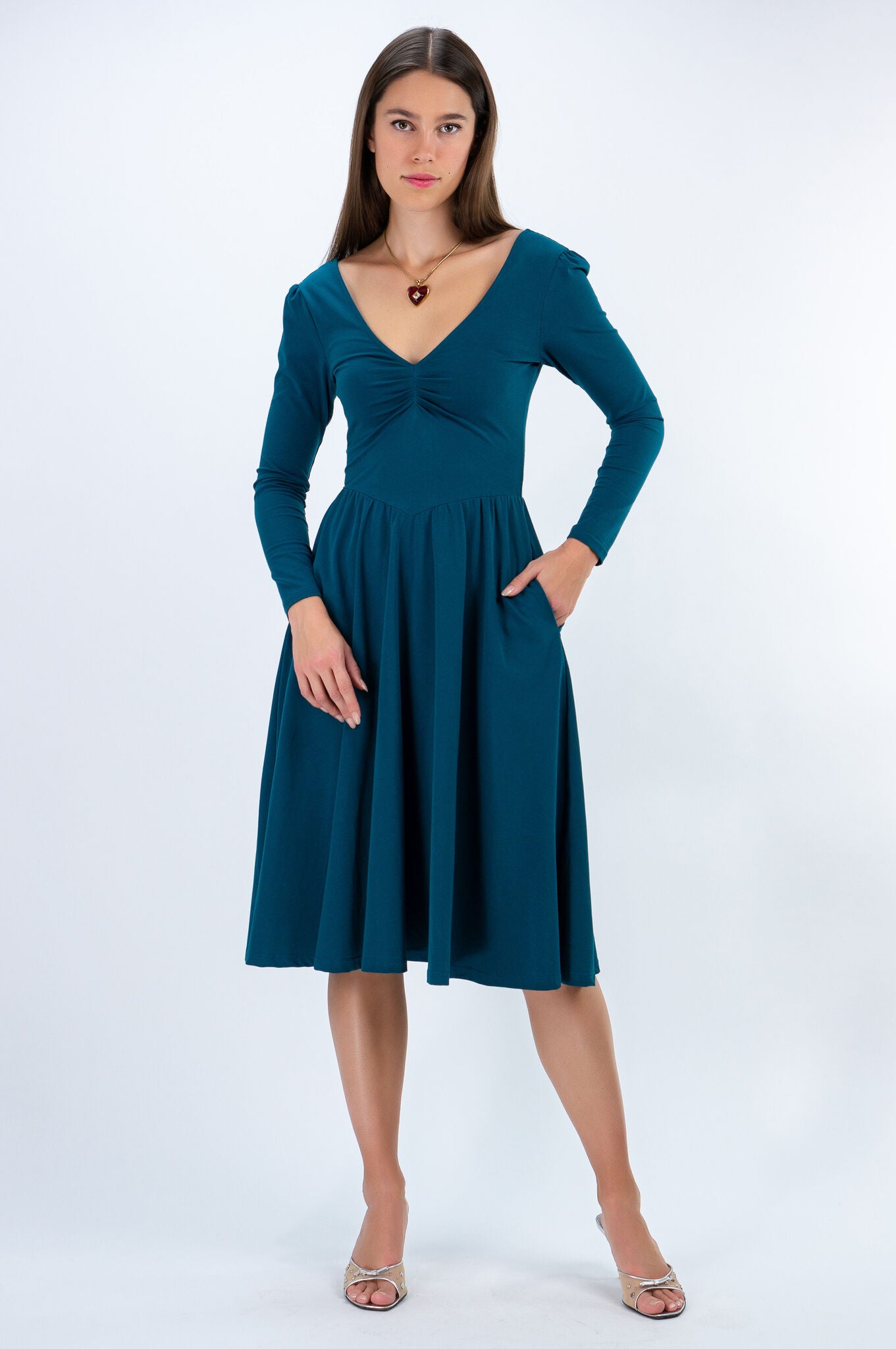 Teal Pina Dress